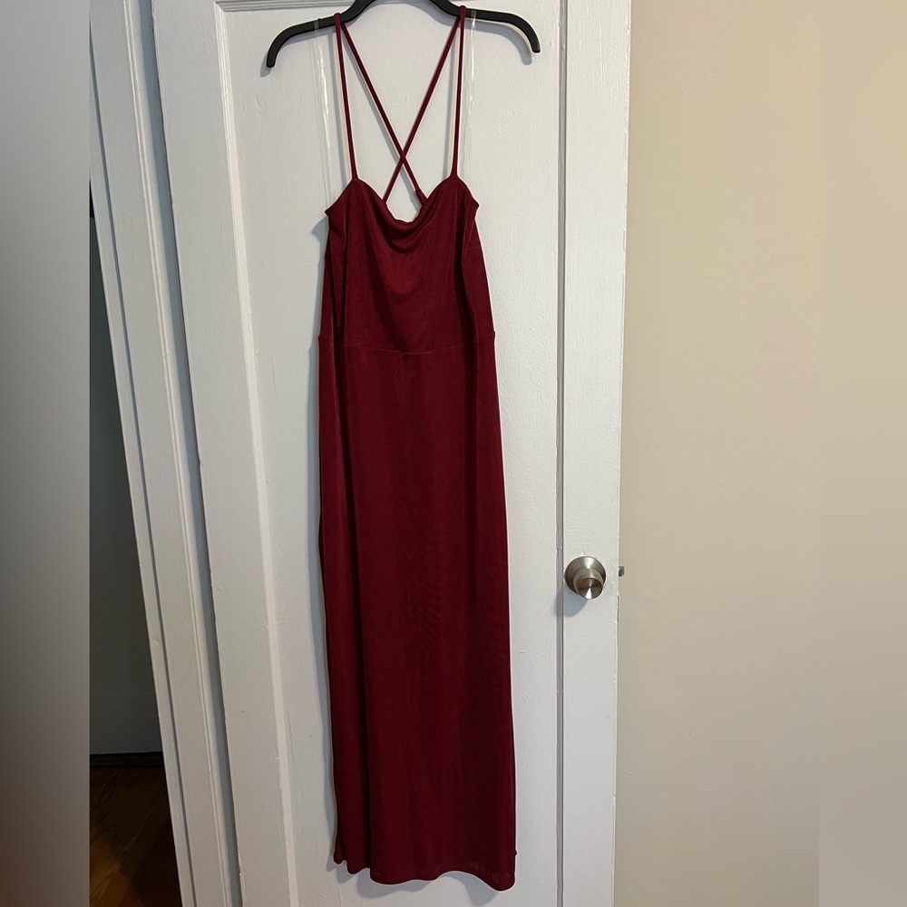 Wild Fable Lace Up Back Maxi Body-con dress from Target
